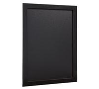 Securit Woody Ardoise - Bois Finition Laqué - Feutre-Craie Blanc + Kit de Montage Inclus - 30x40cm
