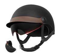 Sécurité à rouleaux - moto ouverte, visière pare-soleil, boucle à dégagement rapide | Équipement de protection moyen pour homme adulte Scooter ATV Cruiser Urban Riding Tou