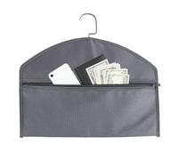 Sécurité anti-détournement pour cintres ignifuges avec serrure, cacheur d'argent pour documents secrets étanches, porte-objets secrets sous les vêtements avec partage