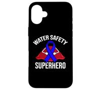 Sécurité Aquatique Superhéros Natation Risques Plage Piscine Rescue Coque pour iPhone 16 Plus