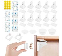 Sécurité Bébé Placard Bloque Porte, 10 Serrures + 2 Clés Enfant Magnétique Cabinet de Sécurité, Serrure Magnétique Invisible Pour Sécurité Enfant, Sécurité Enfant Tiroir Armoires Verrous