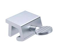 Sécurité de fenêtre pour verre - Butée de sécurité pour fenêtre coulissante - Pince de sécurité enfant - Support réglable - Butée de fenêtre compacte en aluminium avec forte adhérence pour la