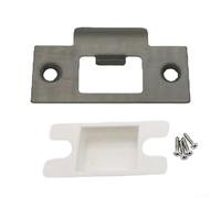 Sécurité de garage améliorée avec plaque de renfort de porte et couvercle de pêne dormant pour une protection toute la journée (gris)