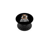 Sécurité des frontières - Papa, Chien, Maman, Amoureux du Border Terrier PopSockets PopGrip Adhésif