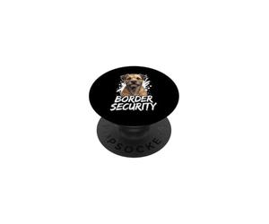 Sécurité des frontières - Papa, Chien, Maman, Amoureux du Border Terrier PopSockets PopGrip Adhésif