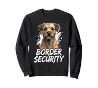Sécurité des frontières - Papa, Chien, Maman, Amoureux du Border Terrier Sweatshirt