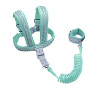 Sécurité Enfant Réglable - Sangle En Fil D'acier Inoxydable En PU Avec Clés De Poignet Verrouillables, Clip Pivotant À 360 °, Harnais De Marche Anti-perte, Système De Support D'épaule Sécurisé, Lien D