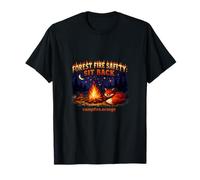 Sécurité Incendie forêt feu de Camp Orange Renard Nature T-Shirt
