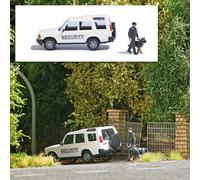 Sécurité Maître-Chien, avec véhicule - BUSCH 7968 - HO 1/87