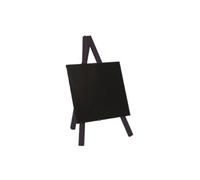 Securité Mini tripod ardoise de table- Bois avec finition noir laqué - 24x15cm