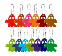 Sécurité Pendentifs Réfléchissants, 13 pcs pendentifs réfléchissants fantômes pour sac à dos, Panneaux réfléchissants, Pendentif Réfléchissant pour Enfants, pour activités de plein air de nuit