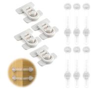 Securite Placard Enfant,10Pcs Bloque Porte Bébé Bloc Porte Securite Bebe Bloque Tiroir Securite Porte Enfant Protection Placard Bebe pour Réfrigérateurs Congélateurs et Armoires, Sans PerçAge