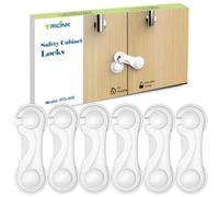 Securite Placard Enfant 6 PièCes, Bloque Porte BéBé, SéCurité Placard BéBé, Protection Bebe pour Porte Placard FenêTre RéFrigéRateur Tiroir, AdhéSif Fort Sans PerçAge, Durable pour Meubles Cuisine
