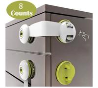 Securite Placard Enfant Bloc Porte Securite Bebe Securite Enfants Bloque Porte Sécurité Bloc Tiroir 8pcs(Vert).