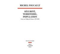 Sécurité, Territoire, Population