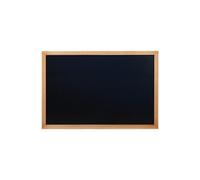 Securit Tableau noir Woody – 60 x 80 cm, double face, cadre bois laqué teck, marqueur craie liquide