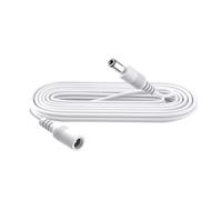 Security-01 Câble d'extension de 2 m, prise 5,5 mm x 2,1 mm, DC 5 V 6 V 9 V 12 V 24 V pour caméra de vidéosurveillance, illuminateur infrarouge, imprimante, bande LED, blanc