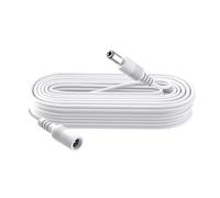 Security-01 Câble d'extension de 3 m, prise 5,5 mm x 2,1 mm, DC 5 V 6 V 9 V 12 V 24 V pour caméra de vidéosurveillance, illuminateur infrarouge, imprimante, bande LED, blanc
