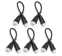 Security-01 Lot de 5 câbles HDMI 4K ultra haut débit, cavalier HDMI 0,25 m, OD 5,0 mm