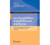 Security And Privacy In Social Networks And Big Data