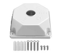 Security Camera Junction Box - 3.5 Inch Waterproof Enclosure, Protective Mounting Bracket, Heavy Duty Housing | For Indoor Outdoor Apartment Garage Hallway Campus Warehouse Office Parking School