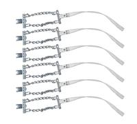Security Chain,Emergency Snow Chain, New Snow Mud Tire Chains, Anti Slip Car Steel Wheel Tire Chain for Ice Muddy Sand Road, Set of 6 for Car Truck SUV