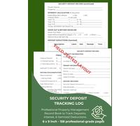 Security Deposit Tracking Log for Landlords: Professional Property Management Record Book | Track Deposits, Interest & Itemized Deductions | Document ... Tenant Spread | Synergy Momentum Series