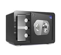 Security, Mechanical, Fireproof, Waterproof and Anti-Theft Steel Safety, Suitable for Home Hotel Office Storage Box, 3 Sizes, Black, 30x38x30cm