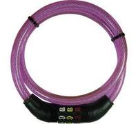 Security Plus CSL80Pink Câble antivol rose fermeture à combinaison avec symboles