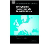 Security Rights In Movable Property In European Private Law