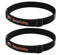 SecurityIng Bandeau élastique réglable pour lampe frontale de 22 mm à 26 mm, noir, 1PC