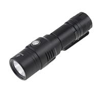 SecurityIng Lampe de poche rechargeable USB, 1060 lumens, 7 modes, étanche, avec câble micro-USB, alimentée par une pile 18650/CR123A (batterie non incluse)