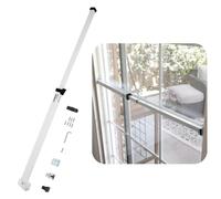 SECURITYMAN Barre de sécurité pour Porte coulissante - Barre de Verrouillage de Porte coulissante avec verrou Anti-Levage - s'adapte à la Plupart des Portes et fenêtres - Barre de sécurité réglable