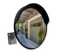 SECURITYMAN Miroir Convexe de 30,5 cm pour Angle Mort - Œil de Poisson incassable - Large Vue pour extérieur ou intérieur - Idéal comme Miroir de sécurité et d'allée