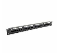 SecurityNET Panneau de brassage Cat5e UTP 24 ports RJ45 19" 1U Noir CCAS-PA5E-24UTP