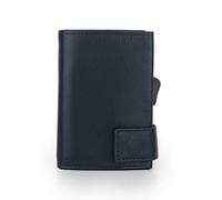 SecWal Porte-Cartes avec Compartiment à Monnaie zippé (Bleu).