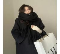 SECWL Écharpe d'hiver en Cachemire Doux et Multi-Styles, Longue écharpe Chaude à Pompon, châles épais en Mohair pour Femmes et Filles