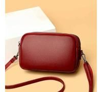 SECWL Sac à bandoulière en Cuir véritable pour Femme Sac à Main carré décontracté à la Mode Petit Sac à bandoulière en Cuir de Vachette avec Couche supérieure