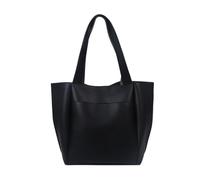 SECWL Sac fourre-Tout décontracté en Cuir Souple de Haute qualité pour Femme, Couleur Unie, Grande capacité, Sac à bandoulière Simple avec Poche extérieure