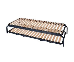 Sedac Ensemble lit gigogne - 80x190-20 Lattes Bois - Made in France - Gain de Place