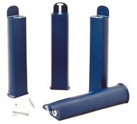SEDAC Pieds pour sommier à lattes – Jeu de 4 – 22 cm – Bleu nuit