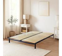 SEDAC Sommier Cadre Lattes Superconfort - 200 x 140 - Cadre Métal Robuste Époxy, Confort Ferme, Compatible Tous Matelas, Encastrable ou sur Pieds
