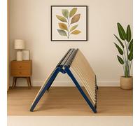 SEDAC Sommier Pliable - Couchage 140 cm - Sommier 2 Places à Lattes 40 Lattes Multiplis - Cadre Métal Époxy, Lit Gain de Place, Pliable et Compact, Facile à Transporter