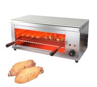 SEDAMORALLY Barbecue Electrique de Table, Four Électrique, Machine à Pizza d'Intérieur Température Réglable 50-300 °C, Plateau Ramasse-miettes,Commercial Domestique, Restaurant Maison