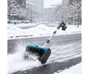 SEDAMORALLY Battery Powered Snow Lancers,déneigeuse silencieuse, Pliable pour Petits espaces,Clear Steps at entrances and on terraces to Prevent Slips Caused by Ice 1Battery