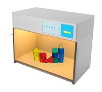 SEDAMORALLY Boîte à lumière Professionnelle,Armoire D'éValuation des Couleurs à 4/5/6 Sources Lumineuses,avec Panneau De Commande,pour Textiles Imprimés,Quincaillerie fourlightsources