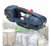 SEDAMORALLY Cercleuse Électrique Portative, Cercleuse d'emballage Automatique,Cercleuse à Fusion à Chaud avec 2 Batteries 4000mah,Outil de Cerclage de Soudage Portable