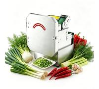 SEDAMORALLY Hacheur Auto d'oignons Verts, entrée Large, 150 kg/h sur Tapis, pour coriandre, oignons Verts, Haricots Verts et fenouil