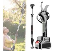 SEDAMORALLY Sécateur électrique sans Fil 21V,Élagueur Électrique Alimenté par Batterie,Secateur de Jardin et Coupe Branche avec poignée Extensible,2Battery,Cadeau pour Papa
