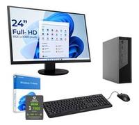 Sedatech Pack Mini-PC Professionnel ITX • AMD Ryzen 5 4600G • Radeon Vega • 16Go RAM • 1To SSD M.2 • DVD-RW • Windows 11 • Moniteur 24'' Noir G
